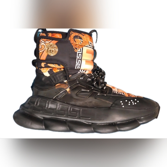 Versace Limited Edition Reacrion x Kith Chain Reaction High Top Sneaker Boots - Picture 5 of 16